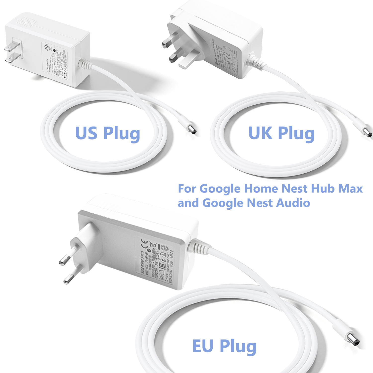 Google Speaker Nest Audio - Adaptador de Alimentación de 24V para