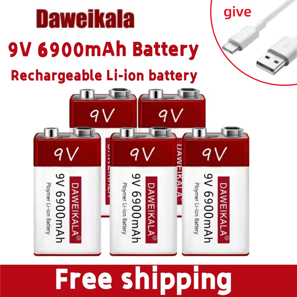 Co Detector Plug - Nueva Batería Recargable de 9V 6900mah